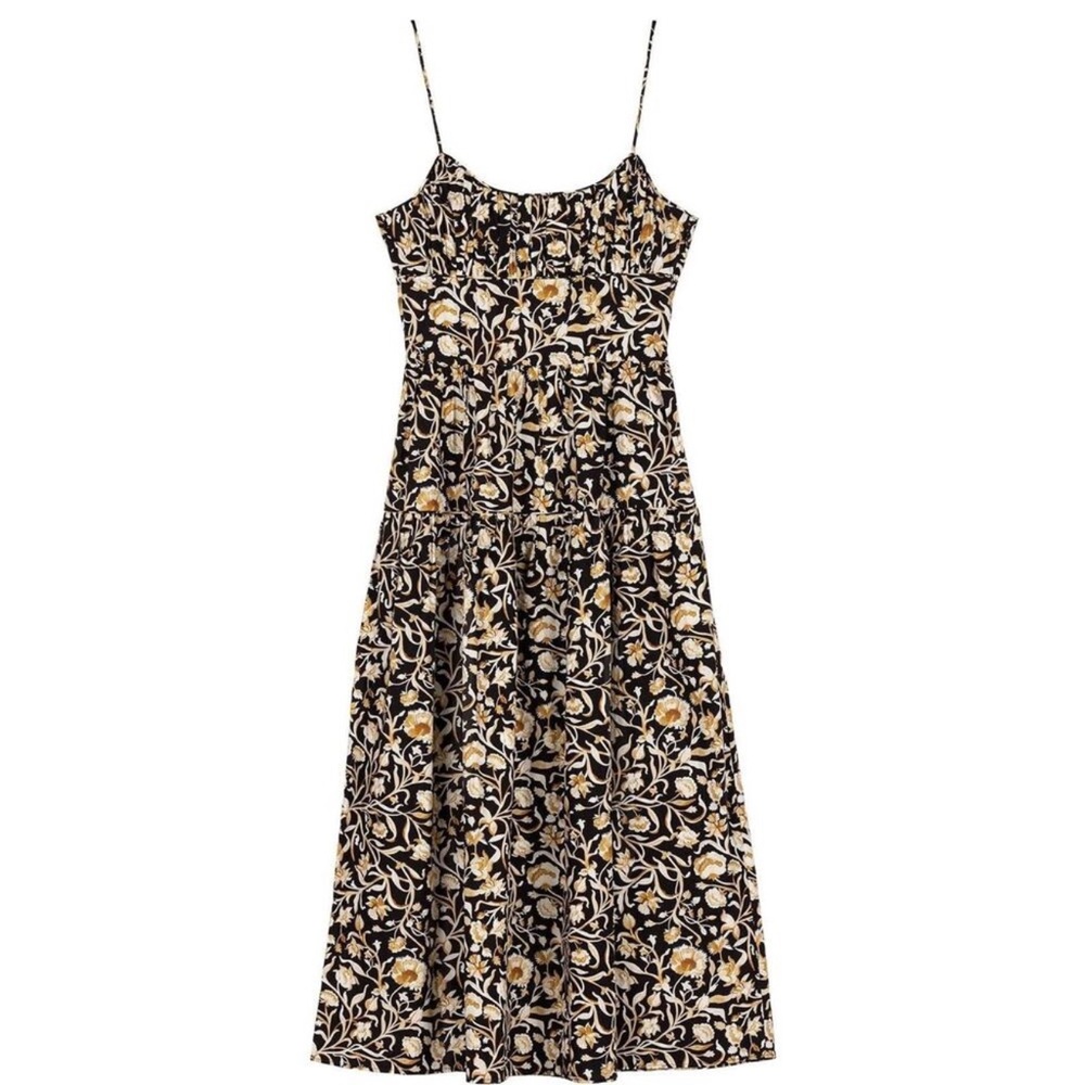 Dôen Benoit Midi Dress – Size Small, 100% Cotton, Prairie Style